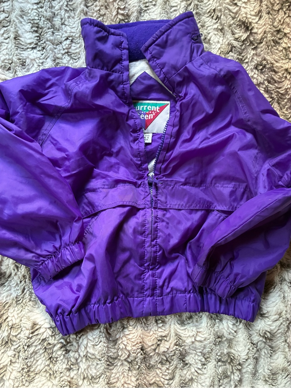 Vintage 80s 4-5T wind breaker with hidden hood